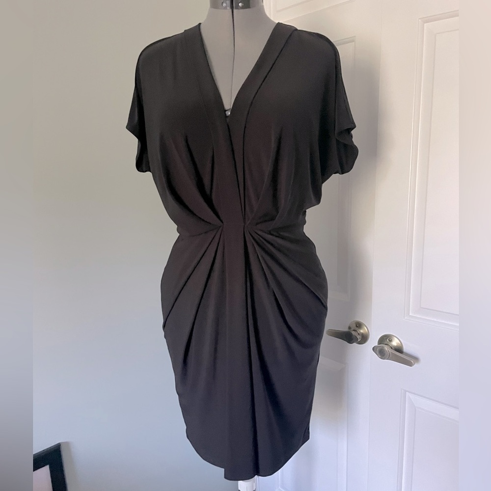 NWT WHBM White House Black Market Elegant Black Dress M